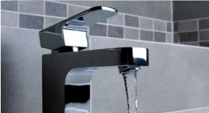Modern chrome tap fitting
